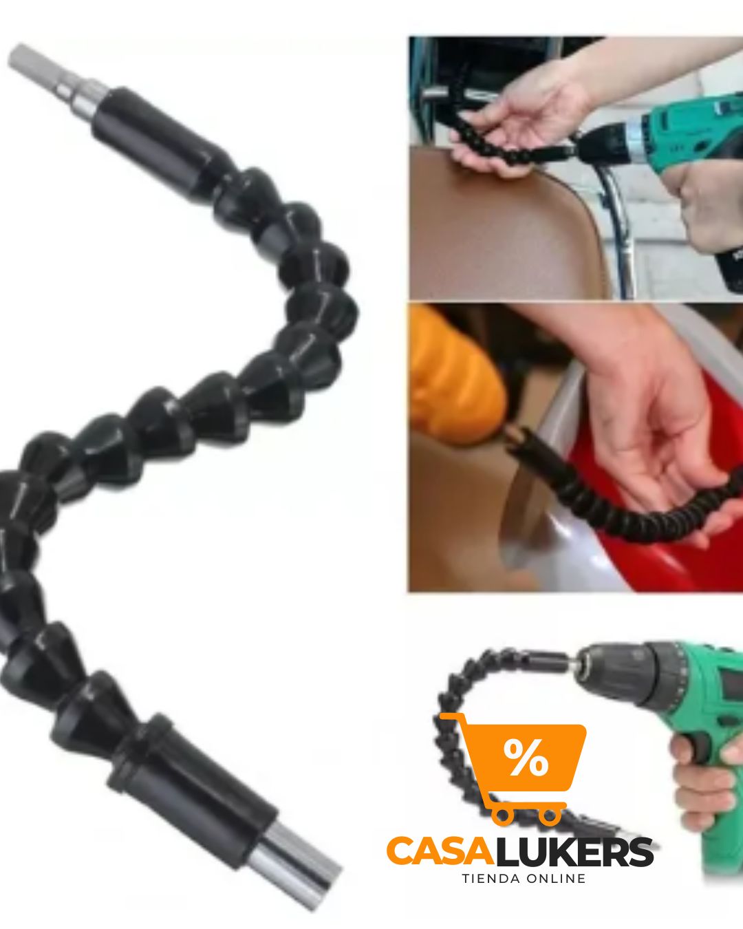 EXTENSION FLEXIBLE PARA TALADRO